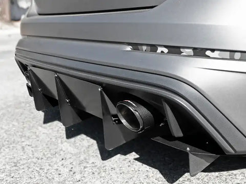 aFe 49-33104-C Takeda 3in 304 SS Axle-Back Exhaust System w/ Carbon Fiber Tips 16-18 Ford Focus RS I4-2.3L (t)