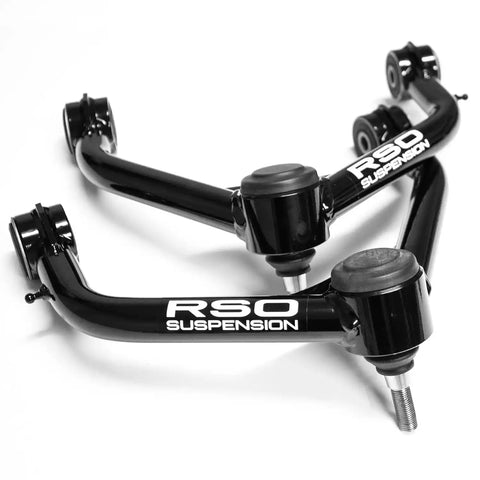 Raptor Series 120109-452600 RSO Suspension - Front Upper Control Arms Tubular Steel 2-4in Lift Black Powder Coated 09-18 Dodge Ram 1500 19-23 Classic