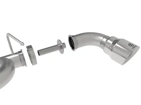 aFe 49-37009-P Takeda Exhaust Axle-Back 19-20 Hyundai Veloster N 304SS Polished Dual Tips