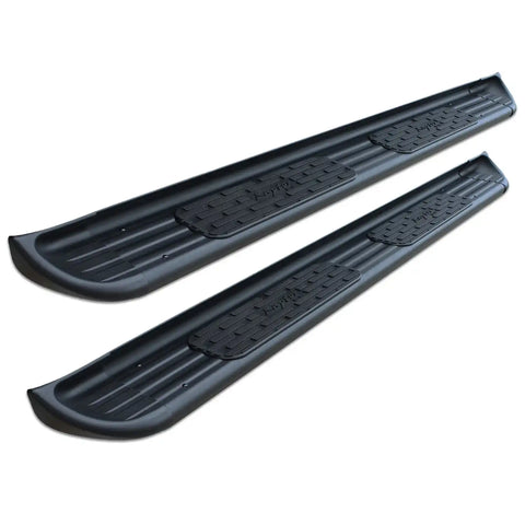 Raptor Series 1301-0038BT - 7 In SSR Running Boards Black Textured Stainless Steel 07-13 Chevy Silverado 1500/2500 HD/3500 HD 07-18 GMC Sierra 1500 07-19 2500/3500 Crew Cab