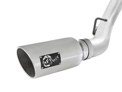 aFe 49-04080-P Atlas Exhaust 4in Dual DPF-Back Al Steel w/ Pol Tips 16-17 GM Diesel Truck V8-6.6L (td) LML