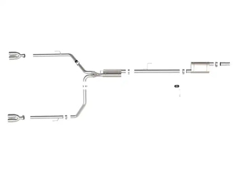 aFe 49-38084-P Vulcan Series 3in-2-1/2in 304 SS Cat-Back 2020 Jeep Gladiator (JT) V6-3.6L w/ Polished Tips