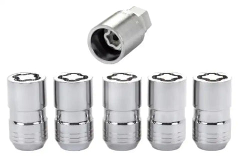 McGard Wheel Lock Nut Set - 5pk. (Cone Seat) M14X1.5 / 22mm Hex 1.639in OAL Chrome