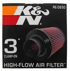 K&N RE-0930 Universal Clamp-On Air Filter