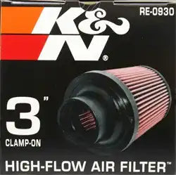 K&N RE-0930 Universal Clamp-On Air Filter