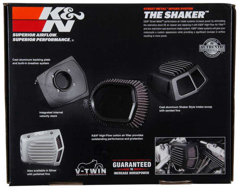 K&N RK-3951S Harley Davidson Street Metal Intake System Shaker