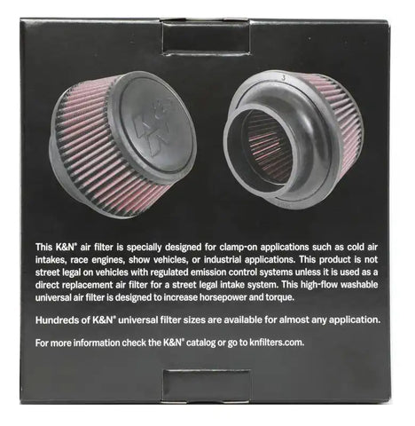 K&N RU-5288 Universal Clamp-On Air Filter