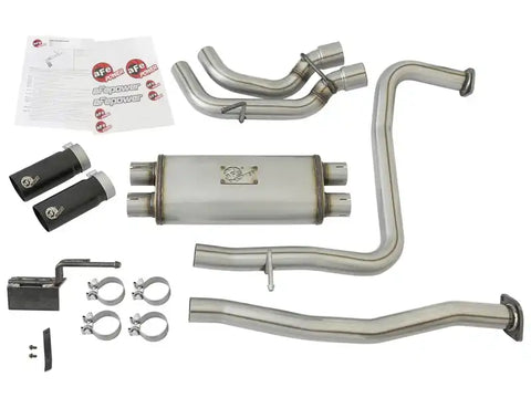 aFe 49-46126-B POWER Rebel Series 2-1/2in 409 SS Cat Back Exhaust w/ Black Tips 16-17 Nissan Titan V8 5.6L