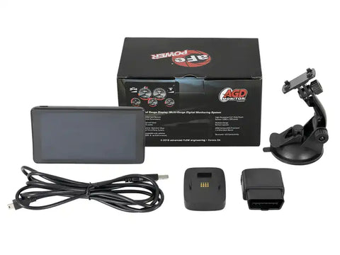 aFe 77-84010-AGD Scorcher Blue Power Module w/Monitor 17-20 GM Diesel Trucks V8-6.6L (td) 5LP