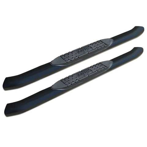 Raptor Series 1501-0581B - 4 In OE Style Curved Oval Steps Black E-Coated Alloy Steel 07-18 Chevy Silverado/GMC Sierra 1500 07-19 Silverado/Sierra 2500/3500 HD Regular Cab