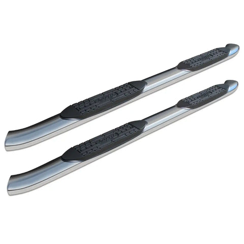 Raptor Series 1601-0346 - 5 In OE Style Curved Oval Steps Polished Stainless Steel 15-22 Chevy Colorado/GMC Canyon Extended Cab