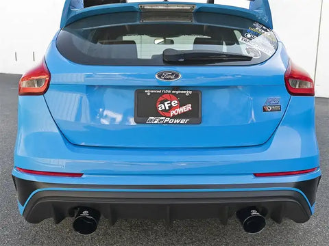 aFe 49-33104-B Takeda 3in 304 SS Axle-Back Exhaust System w/ Black Tip 16-18 Ford Focus RS 2.3L (t)