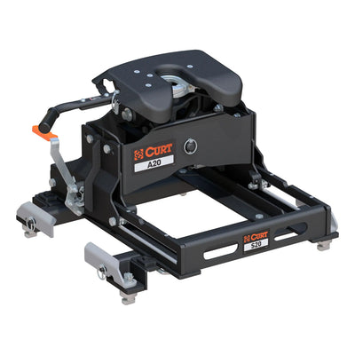 CURT 16698 A20 Sliding 5th Wheel Hitch, 20K, Select Silverado, Sierra, 6.5' Bed Puck System