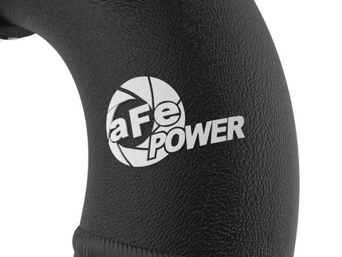 aFe 46-20579-B Power 21-22 Ford Bronco L4-2.3L (t) BladeRunner 3in Aluminum Cold Charge Pipe Black