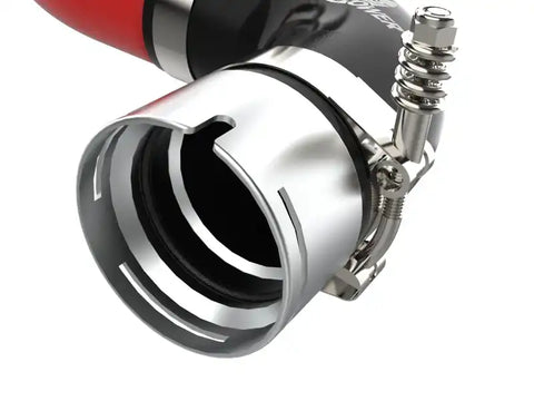 aFe 46-20508-R BladeRunner 3in Aluminum Hot Charge Pipe Red