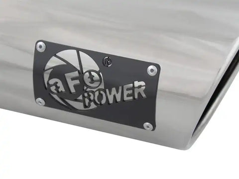 aFe 49T30401-P09 MACH Force-Xp 3in Inlet x 4in Outlet 9in Length 304 Stainless Steel Exhaust Tip Polished