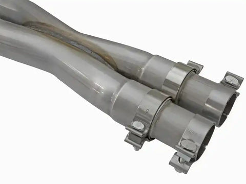 aFe 49-34063-P Mach Force-Xp 3in CB Stainless Steel Dual Exhaust System w/Polished Tips 09-15 Cadillac CTS-V
