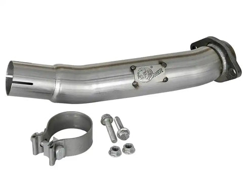 aFe 48-48024 Twisted Steel 2in Stainless Loop Delete Down-Pipe 2018+ Jeep Wrangler (JL) V6 3.6L