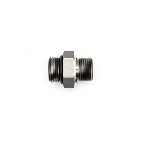 DeatschWerks 8AN ORB Male to M18 X 1.5 Metric Male (Incl O-Ring and Washer) - Anodized Matte Black