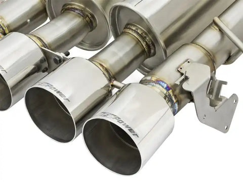 aFe 49-34082-P MACHForce XP 3in-2 1/2in Axle Back 304SS Exhaust w/ Polished Tips 15-17 Chevy Corvette Z06