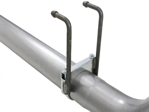 aFe 49-43102-P Rebel XD 4in SS Down-Pipe Back Exhaust w/Dual Polished Tips 17-18 Ford Diesel Trucks V8-6.7L(td)