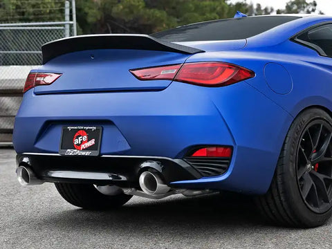 aFe 49-36134NM-P POWER Takeda 2.5in 304 SS CB Exhaust w/ Polished Tips 17-19 Infiniti Q60 V6-3.0L (tt)