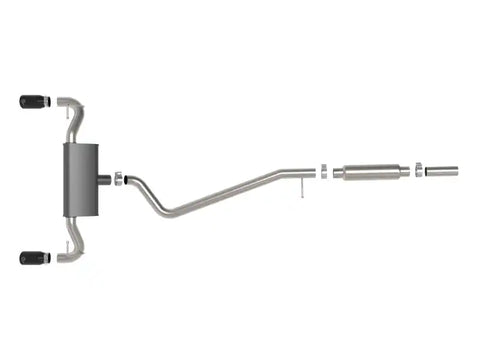 aFe 49-33142-B Ford Bronco Sport 21-22 L3-1.5L (t)/L4-2.0L (t) Vulcan Cat-Back Exhaust System- Black Tips