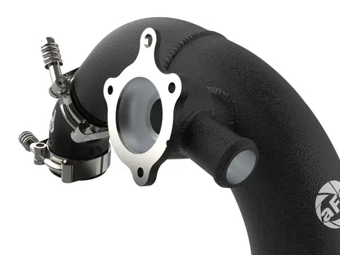 aFe 46-20578-B Power 21-22 Ford Bronco L4-2.3L (t) BladeRunner 3 IN Aluminum Hot Charge Pipe Black