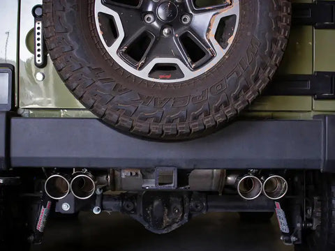 aFe 49-38087-P Vulcan Series 2.5in 304SS Cat-Back Exhaust 07-18 Jeep Wrangler (JK) V6-3.6/3.8L w/ Polished Tips