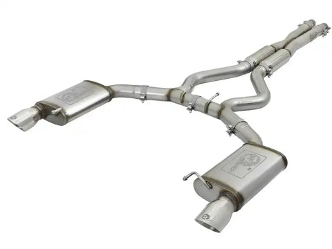 aFe 49-36448-P 20-22 Audi RS6 Avant V8 4L(tt) MACH Force-Xp 3in to 2.5in 304 SS Cat-Back Exhaust w/Polished Tip