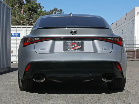 aFe 49-36060-B Takeda 14-22 Lexus IS350 V6 2.5in. 304 Stainless Steel Axle-Back Exhaust System w/ Black Tip
