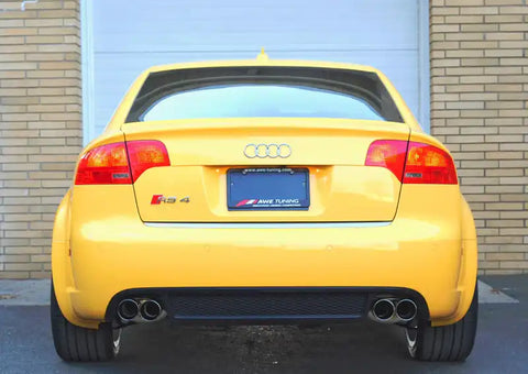 AWE Tuning Audi B7 RS4 Track Edition Exhaust - Diamond Black Tips