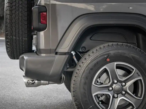 aFe 49-48067-P Rebel Series 2.5in 409 SS Axle-Back Exhaust w/ Polished Tips 2018+ Jeep Wrangler (JL) V6 3.6L
