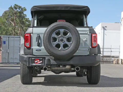aFe 49-33138-P 2021+ Ford Bronco L4-2.3L (t) / V6-2.7L (tt) Vulcan 3in. to 2.5in. SS Cat-Back - Polished