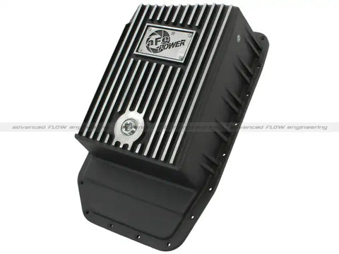 aFe 46-70172 Power Transmission Pan Black Machined 09-14 Ford 6R80 F-150 Trucks