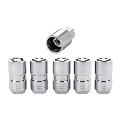 McGard Wheel Lock Nut Set - 5pk. (Cone Seat) M14X1.5 / 22mm Hex 1.639in OAL Chrome