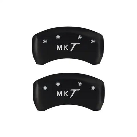 MGP 4 Caliper Covers Engraved Front Lincoln Engraved Rear MKT Red finish silver ch