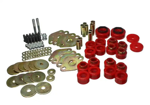 Energy Suspension 18-20 Jeep Wrangler JL Body Mount Set With Hardware - Red