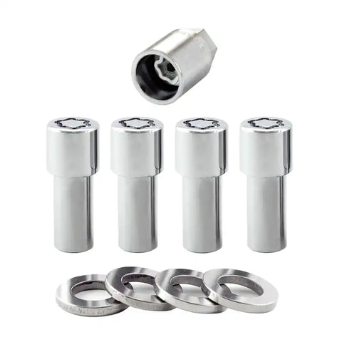 McGard Wheel Lock Nut Set - 4pk. (X-Long Shank) 1/2-20 / 13/16 Hex 2.165in. Length Chrome
