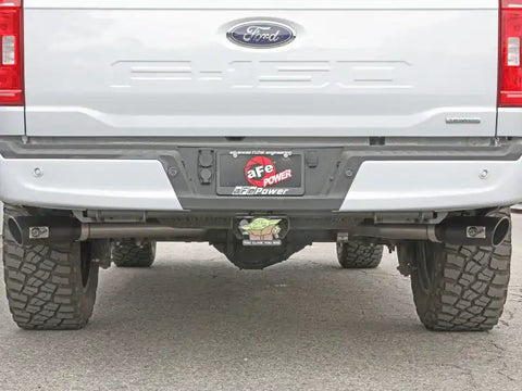aFe 49-33126-B Vulcan 3in 304 SS Cat-Back Exhaust 2021 Ford F-150 V6 2.7L/3.5L (tt)/V8 5.0L w/ Black Tips
