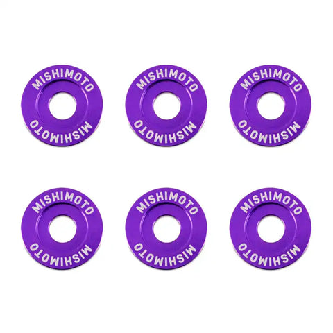 Mishimoto Large Fender Washer Kit (6pcs) - Purple