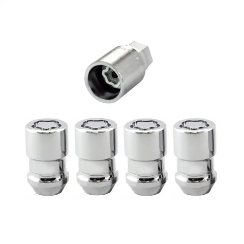 McGard Wheel Lock Nut Set - 4pk. (Cone Seat) M12X1.5 / 19mm & 21mm Dual Hex 1.46in. L Chrome