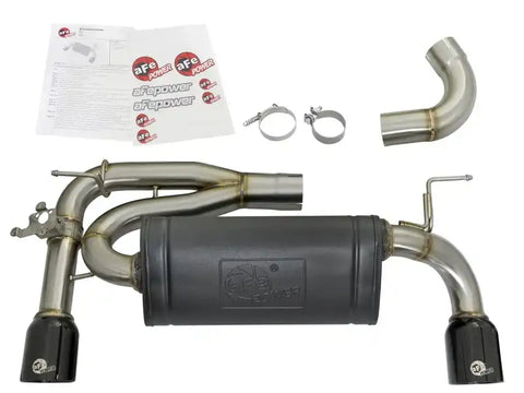aFe 49-36335-B MACHForce XP 16-17 BMW 340i/iX 440i/iX L6-3.0L (t) SS Axle-Back Exhaust w/Black Tip