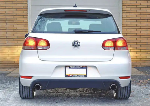 AWE Tuning Golf TDI (GTI Style) Performance Exhaust - Polished Silver Slash Cut Tips