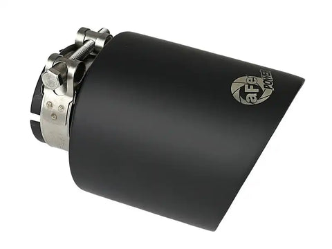 aFe 49T25454-B072 Takeda 304 SS Clamp-On Exhaust Tip 2.5in. Inlet / 4.5in. Outlet 7in. L - Black