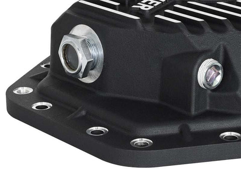 aFe 46-70352 Power Pro Ser Rear Diff Cover Black w/Mach Fins 2017 Ford Diesel Trucks V8-6.7L(td) Dana M275-14