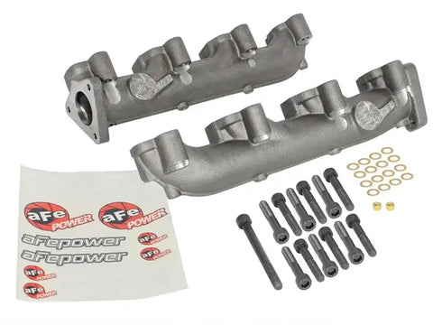 aFe 46-40024 Power BladeRunner Ported Ductile Iron Exhaust Manifold 01-16 GM Diesel Trucks V8-6.6L (td)