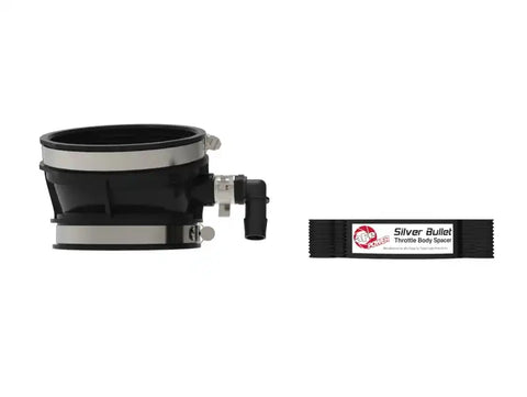 aFe 46-34017B 2020 Vette C8 Silver Bullet Aluminum Throttle Body Spacer / Works With Factory Intake Only - Blk