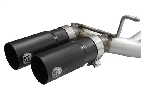 aFe 49-43128-B Rebel 3in 409 SS Cat-Back Exhaust 2021 Ford F-150 V6 2.7L/3.5L (tt)/V8 5.0L w/ Black Tips