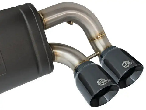 aFe 49-36330-1B 16-18 BMW M2 L6-3.0L MACH Force-Xp 3in to 2.5in 304 SS Cat-Back Exhaust System-Quad Black Tips